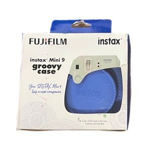 fujifilm instax mini 9 groovy case cobalt blue